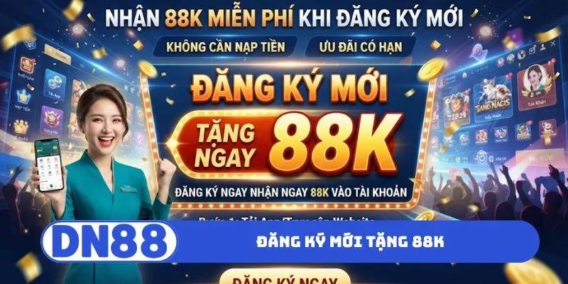 Đăng ký mới tặng 88K